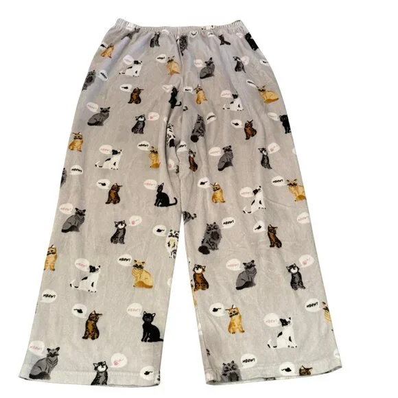 Karen Neuburger Cozy Cat Pajama Set | Soft Knit Sleepwear | XL - Picture 4 of 10
